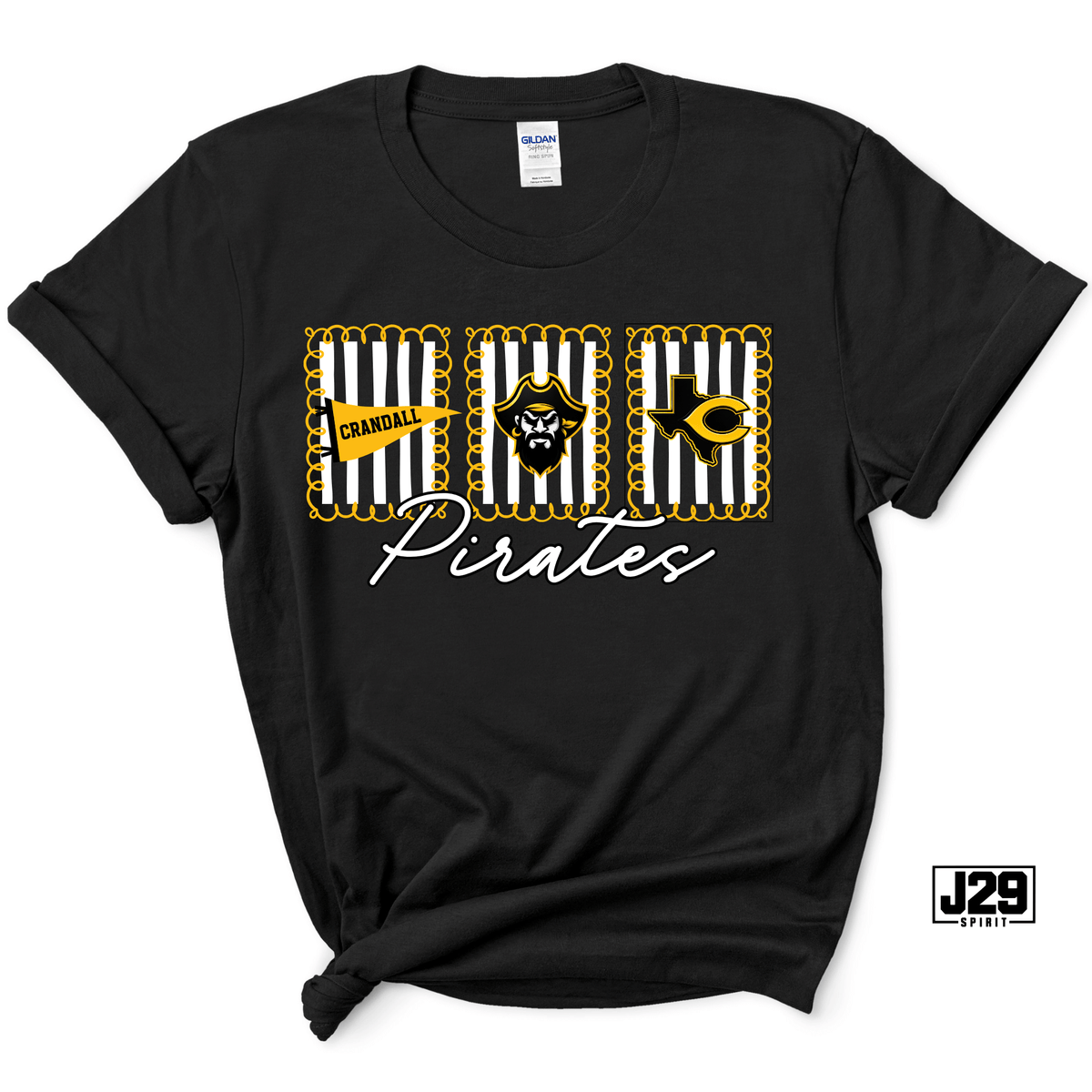 Crandall Pirates Varsity Trio Spirit Tee