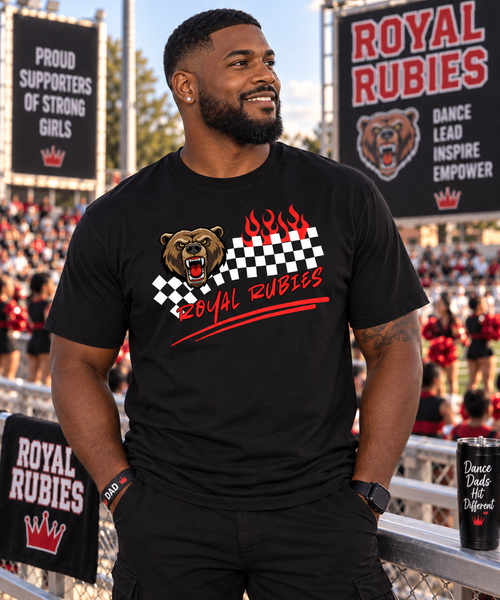 Brown Royal Rubies Checkered Flame Spirit Tee