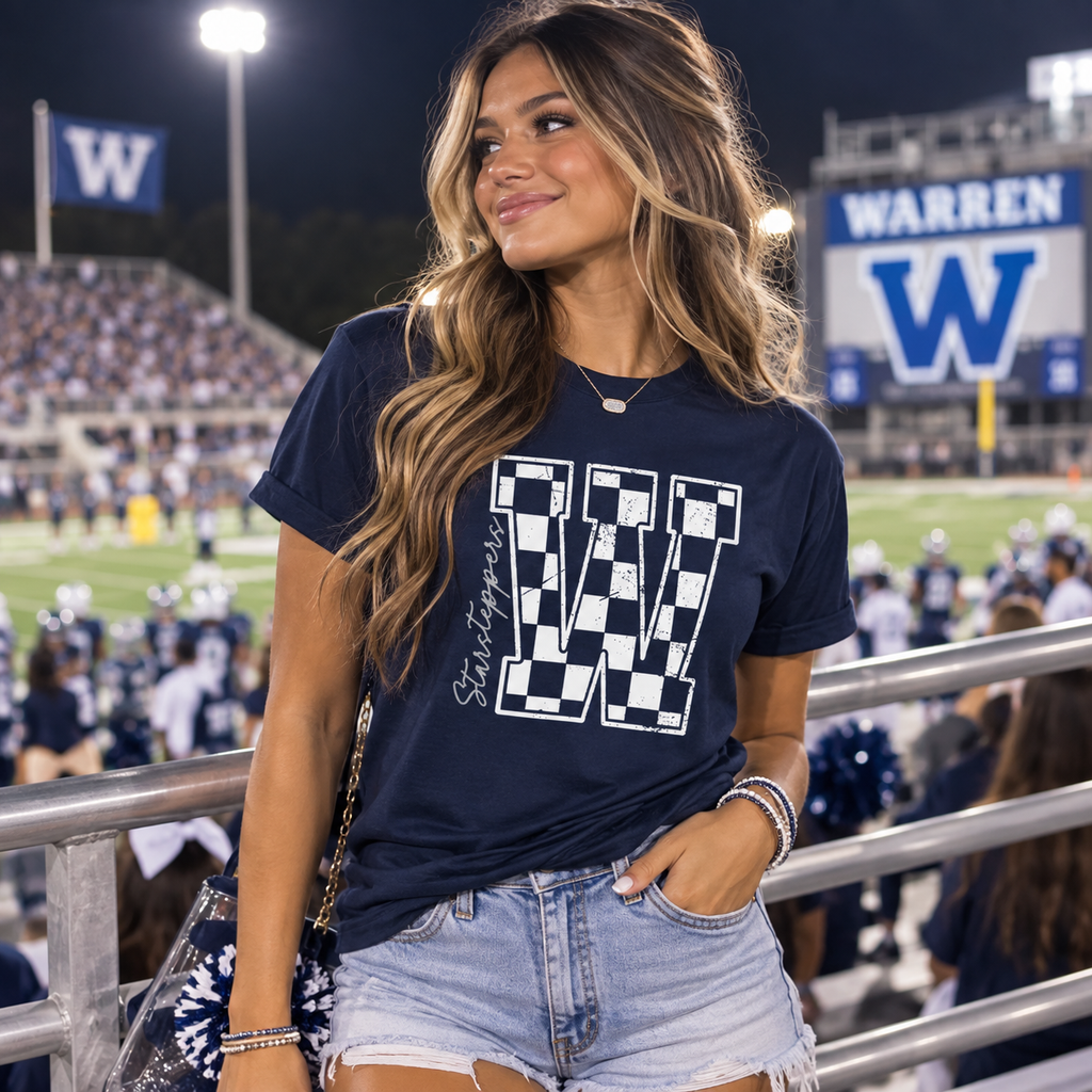 Warren Starsteppers Checkered W Spirit Tee