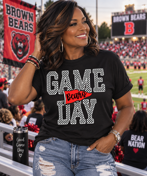 Bears Checkered Game Day Spirit Tee