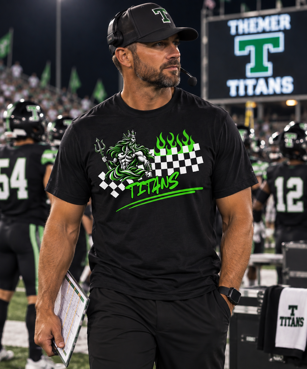 Titans Checkered Flame Spirit Tee