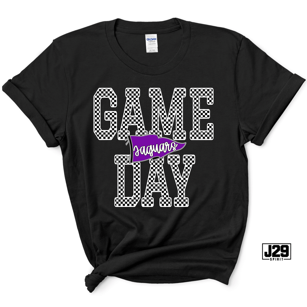 Jaguar Game Day Checkered Spirit Tee