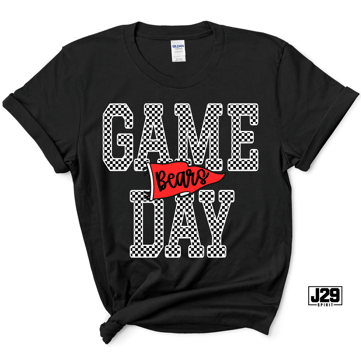 Bears Checkered Game Day Spirit Tee