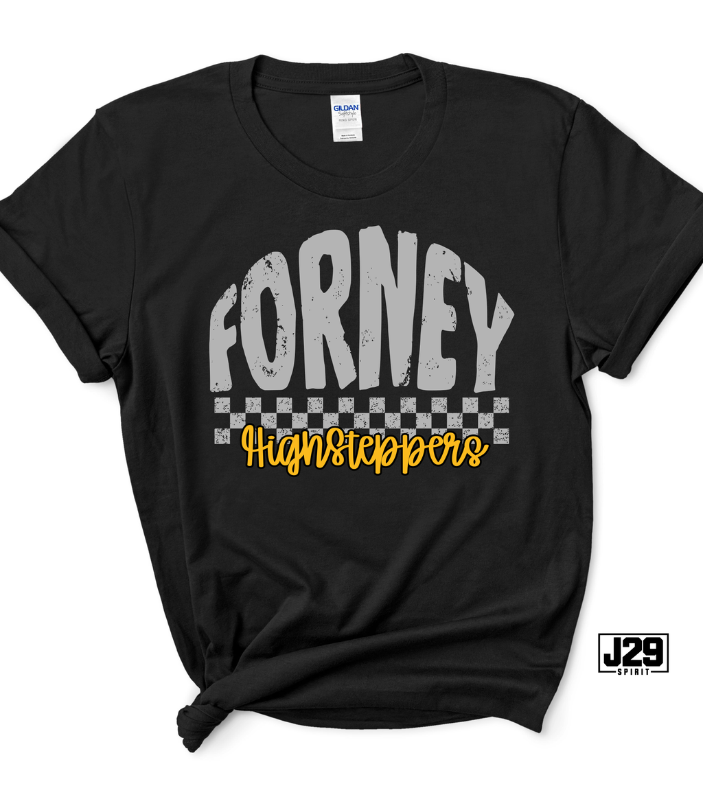 Forney Checkered Spirit Tee - Pick your team