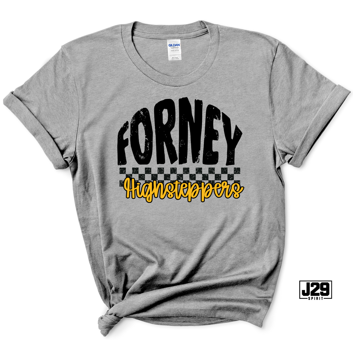 Forney Checkered Spirit Tee - Pick your team