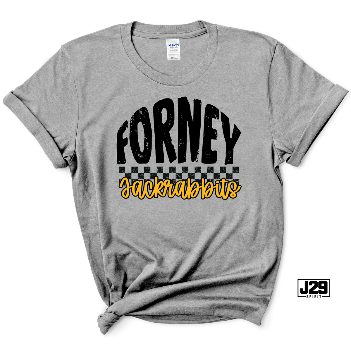 Forney Checkered Spirit Tee - Pick your team