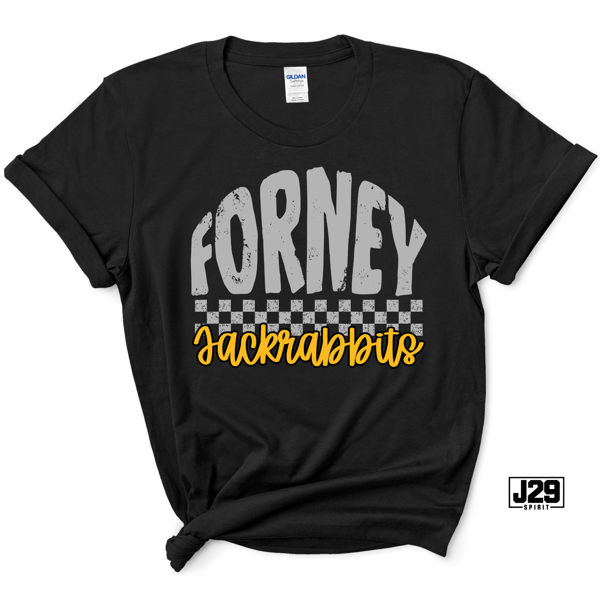 Forney Checkered Spirit Tee - Pick your team