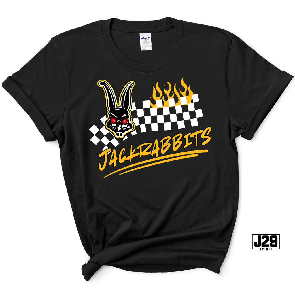 Jackrabbits Checkered Flame Spirit Tee