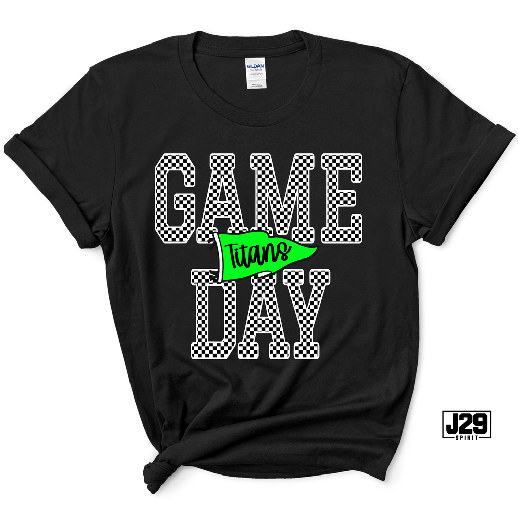 Titans Checkered Game Day Spirit Tee