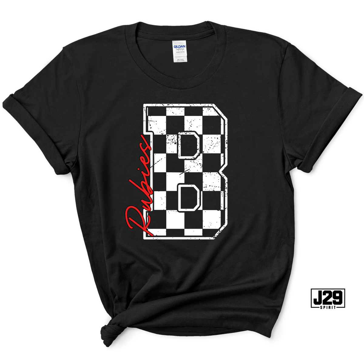 Brown Rubies Checkered B Spirit Tee