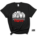 Brown Rubies Retro Checkered Spirit Tee