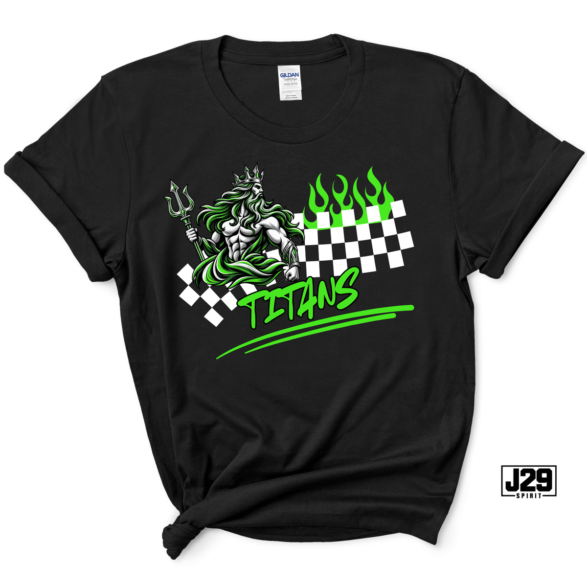 Titans Checkered Flame Spirit Tee