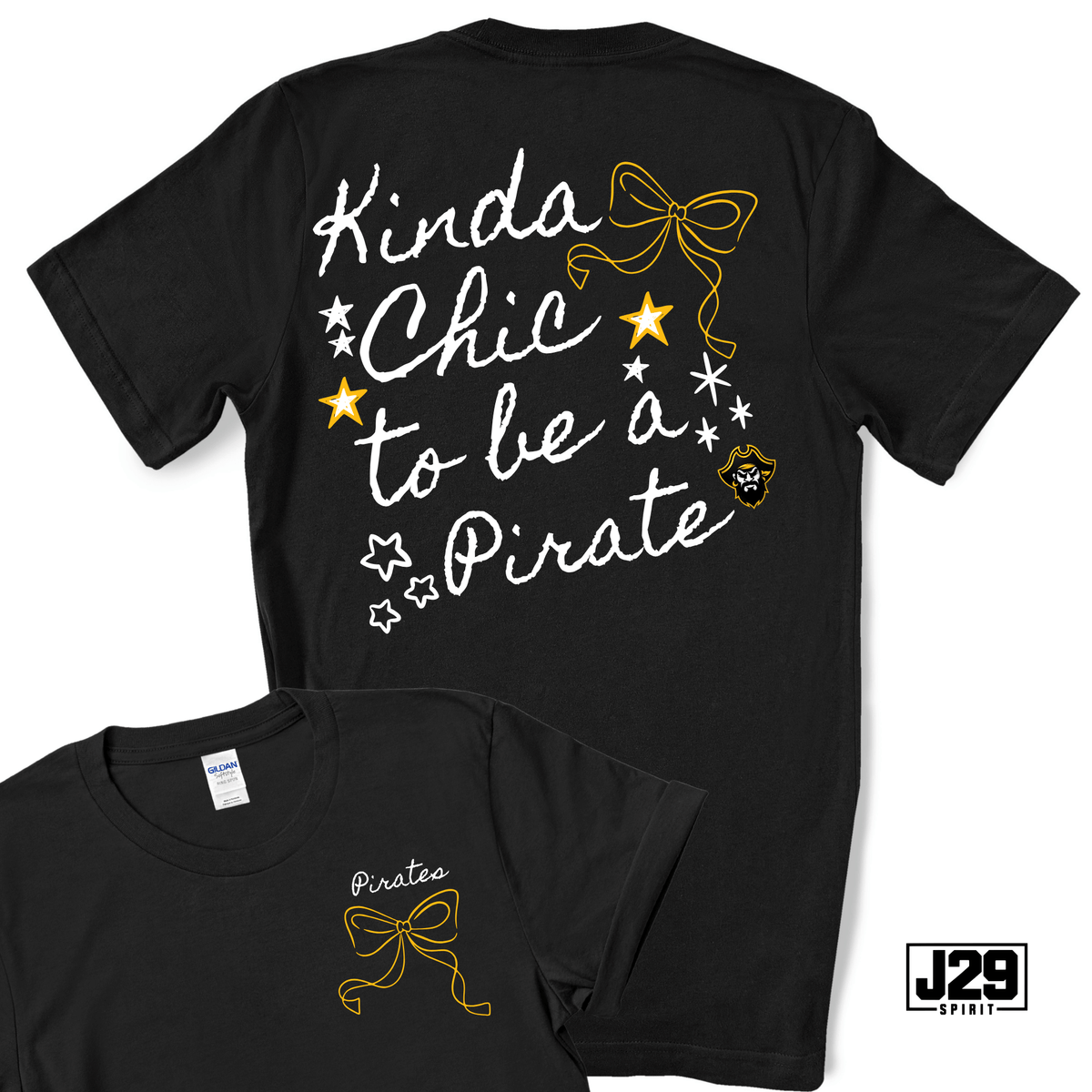 Crandall Pirates Kinda Chic Spirit Tee