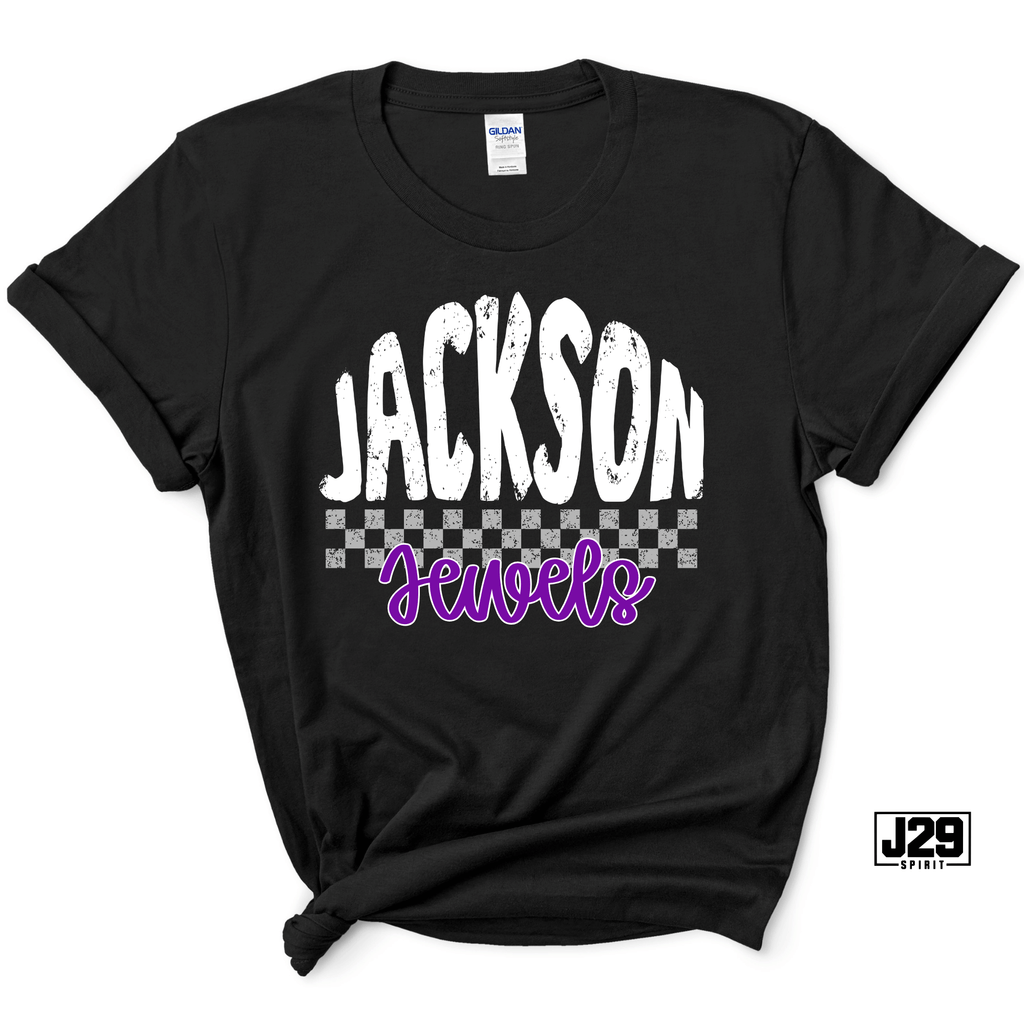 Jackson Jewels Checkered Spirit Tee